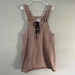 🦋 Hayden Los Angeles Pale Pink Overall Dress Casual Summer Streetwear Large